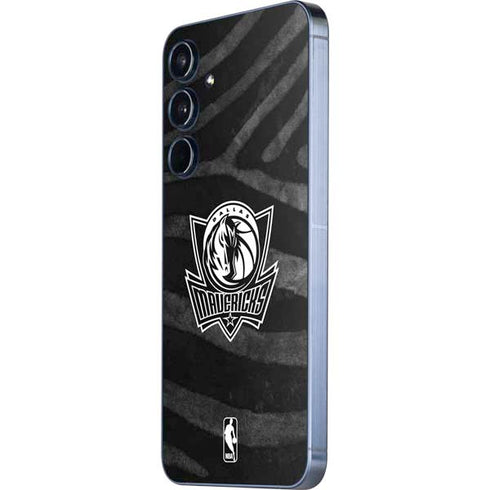 NBA Dallas Mavericks Black Animal Print Galaxy A55 5G Skin